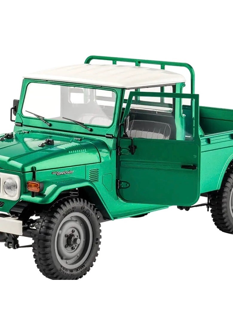 1/12 RC Crawler FJ45 Official RTR Green 2.4GHz 4WD Brushed Remote Control Car RTR RC Truck Vehicle Models Hobby Grade RC Carwith Intelligent Lighting for Adults Kids (battery included)