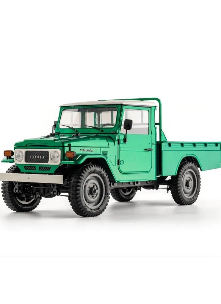 1/12 RC Crawler FJ45 Official RTR Green 2.4GHz 4WD Brushed Remote Control Car RTR RC Truck Vehicle Models Hobby Grade RC Carwith Intelligent Lighting for Adults Kids (battery included)