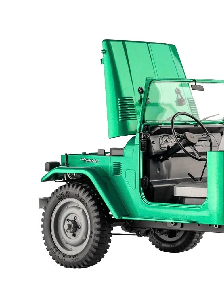 1/12 RC Crawler FJ45 Official RTR Green 2.4GHz 4WD Brushed Remote Control Car RTR RC Truck Vehicle Models Hobby Grade RC Carwith Intelligent Lighting for Adults Kids (battery included)