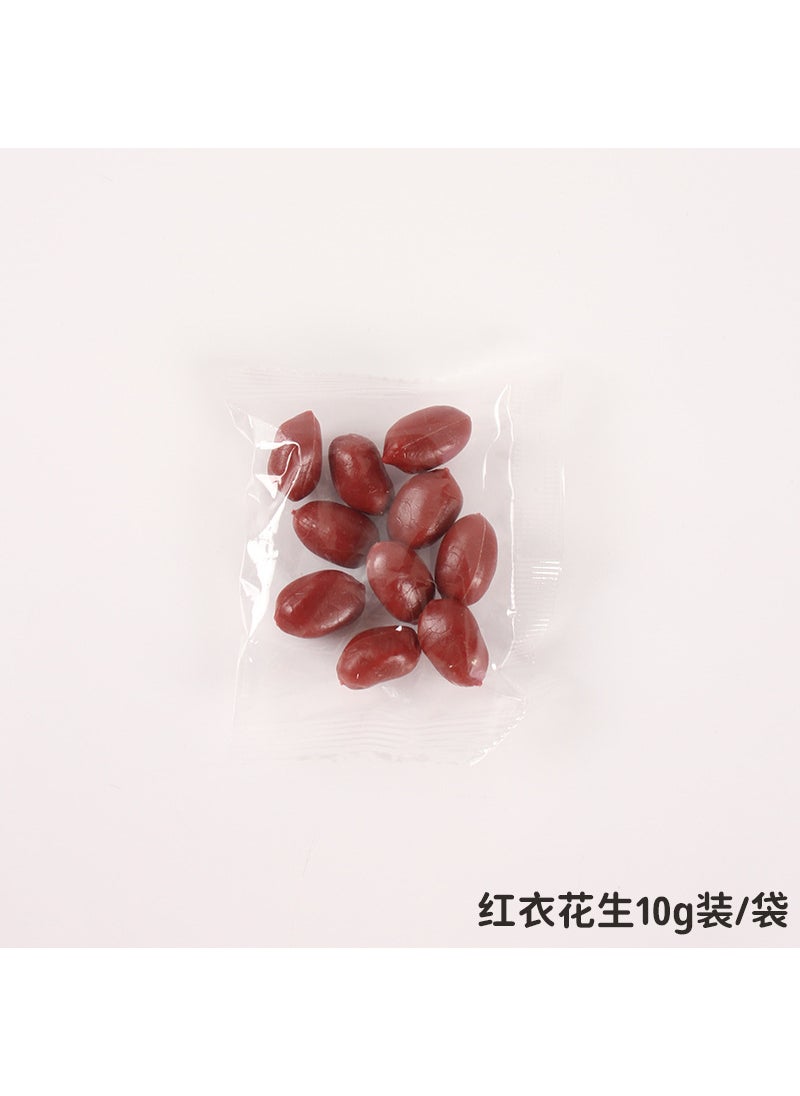 Realistic Food Grains Soy Peanut Corn Toy Model Red Peanut 10g Pack