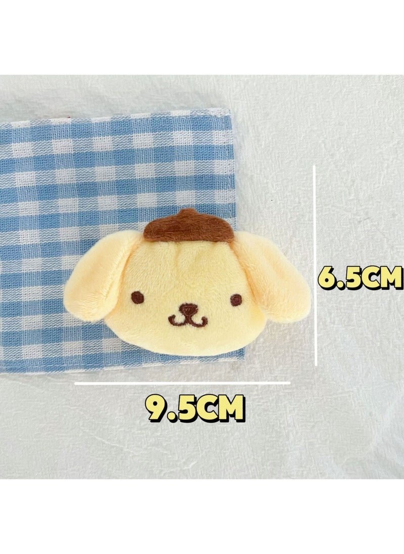 Cute Cartoon Plush Dog Hair Clips for Girls Medium pudding dog
