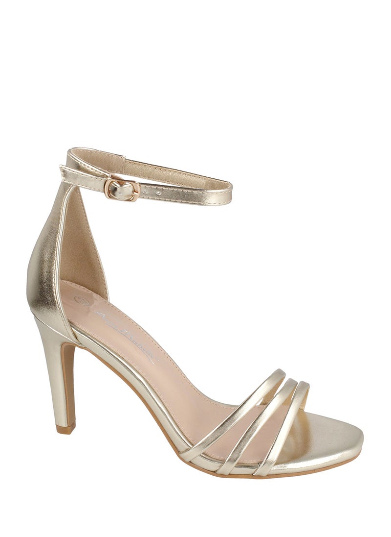 Stiletto Heel Three Strap Sandal