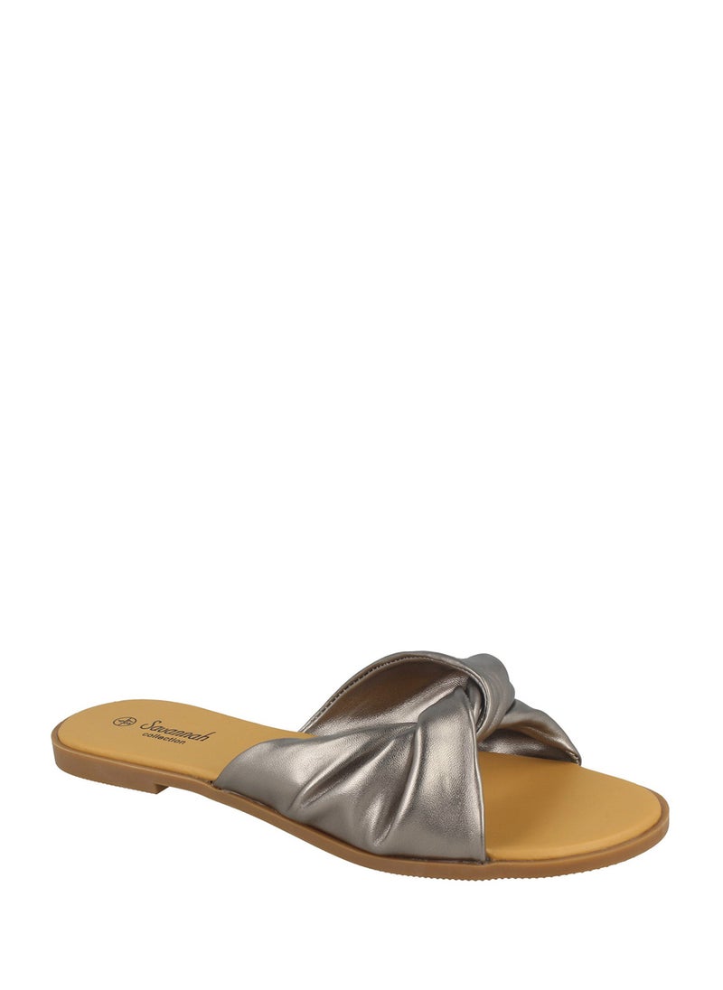 Knot Strap Flat Sandal