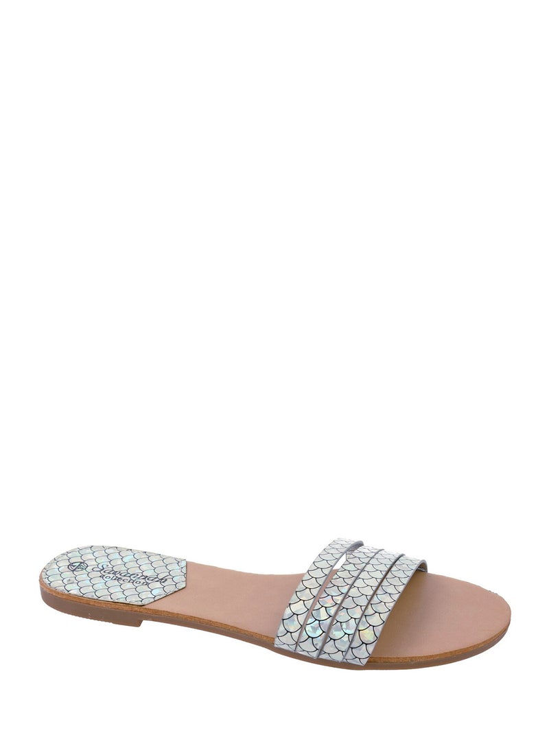 Metallic Sandal Slid