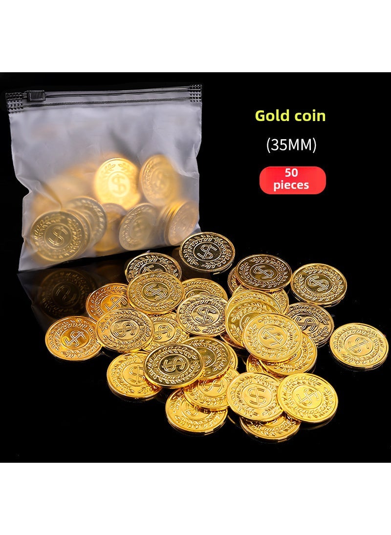Kids Gemstone Toy Princess Castle Treasure 50 gold coins (bags)