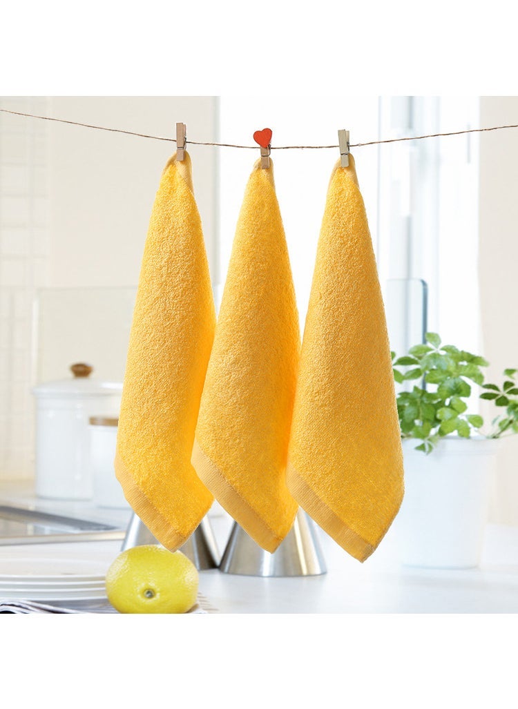 Bamboo Fiber Kids Towels Absorbent Wholesale Factory Yellow
