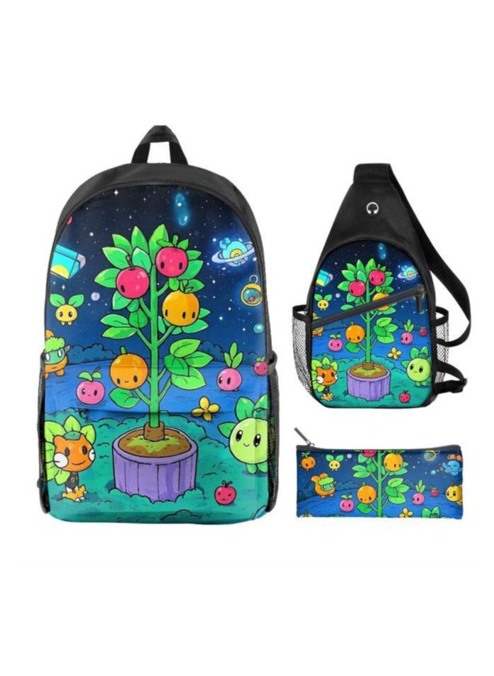 Universal cartoon new three-piece schoolbag - 1383