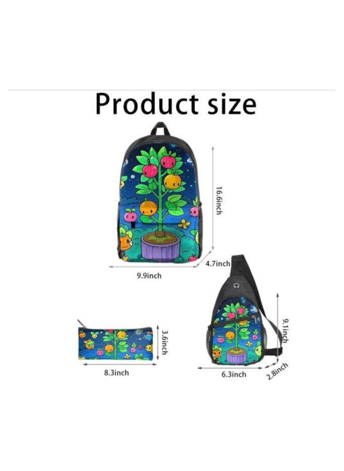 Universal cartoon new three-piece schoolbag - 1383