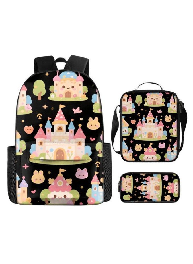 New universal cartoon new three-piece schoolbag (students, children)