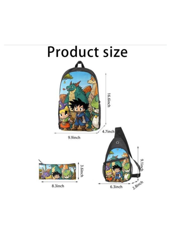 Universal cartoon new three-piece schoolbag - 540