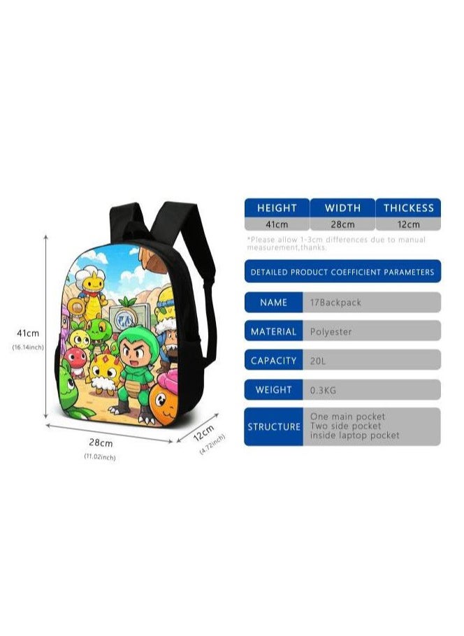 Cartoon style universal three-piece schoolbag - 1445