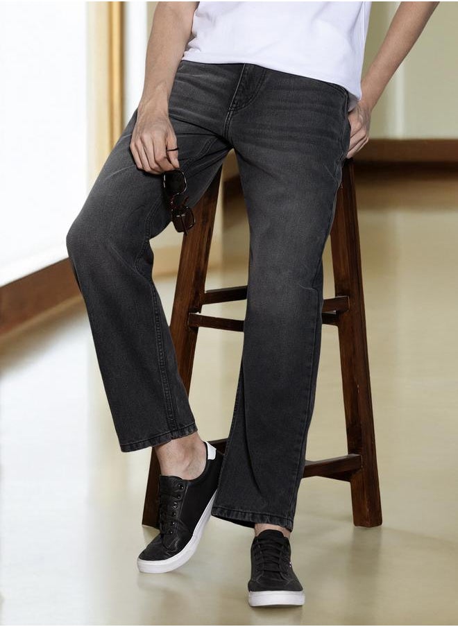 Men’s Dark Grey Relaxed Fit Jeans