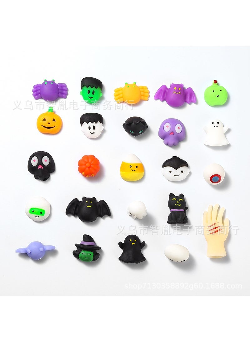 Festive Mochi Squishy Animal Stress Relief Toy [Small Big Eye Dog Mix] 1 pinch music