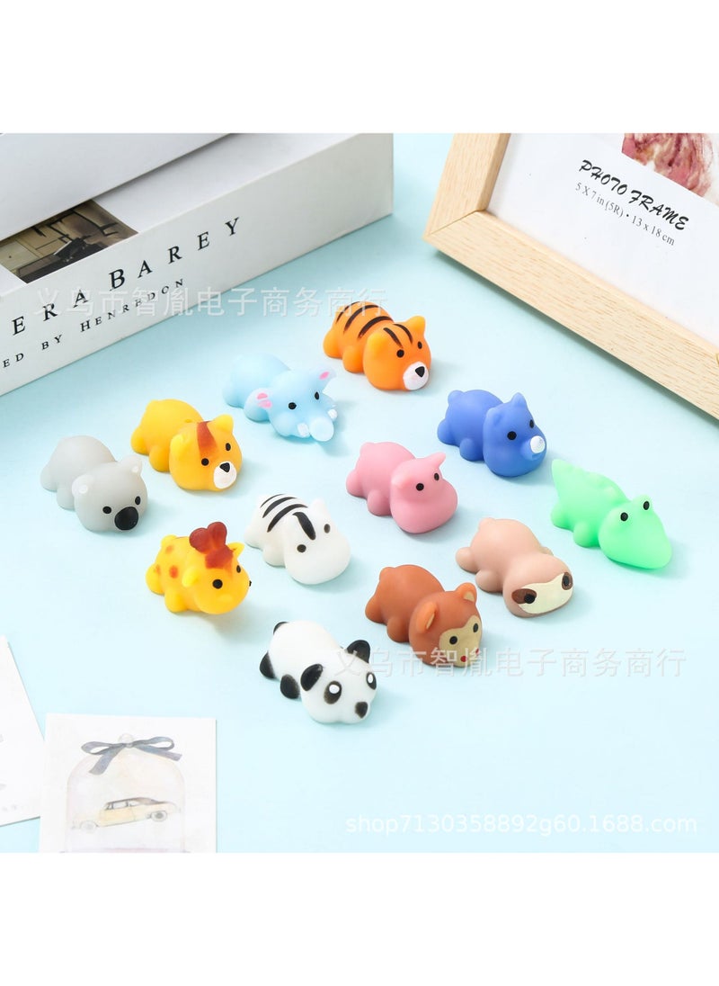 Festive Mochi Squishy Animal Stress Relief Toy [Small Big Eye Dog Mix] 1 pinch music