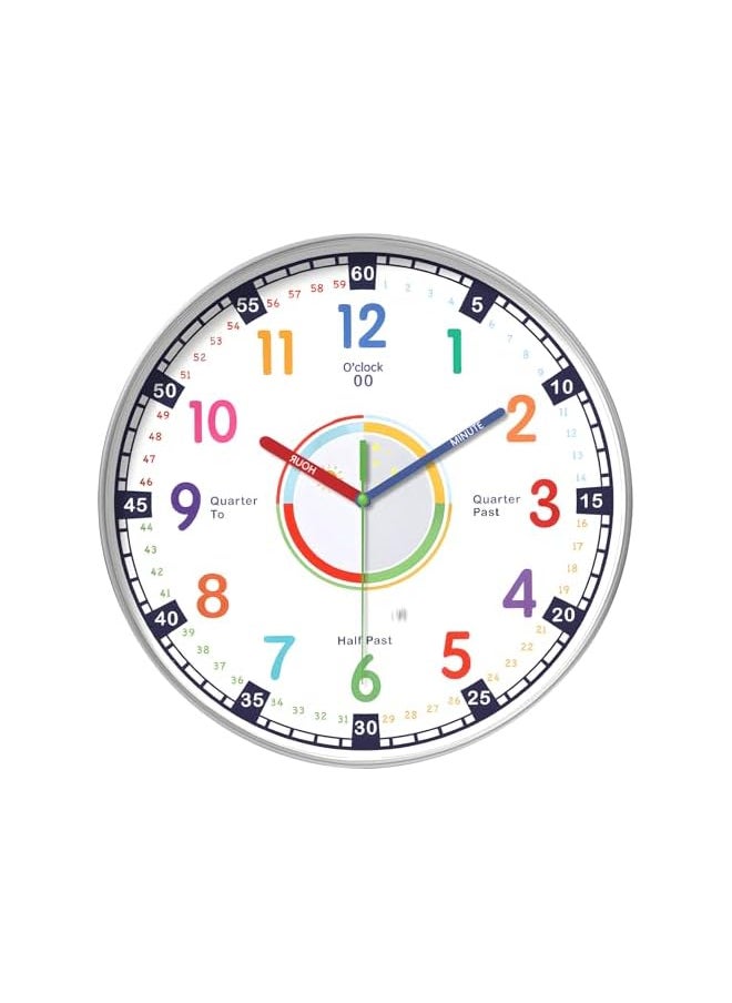 Silent Wall Clocks for Kids,10