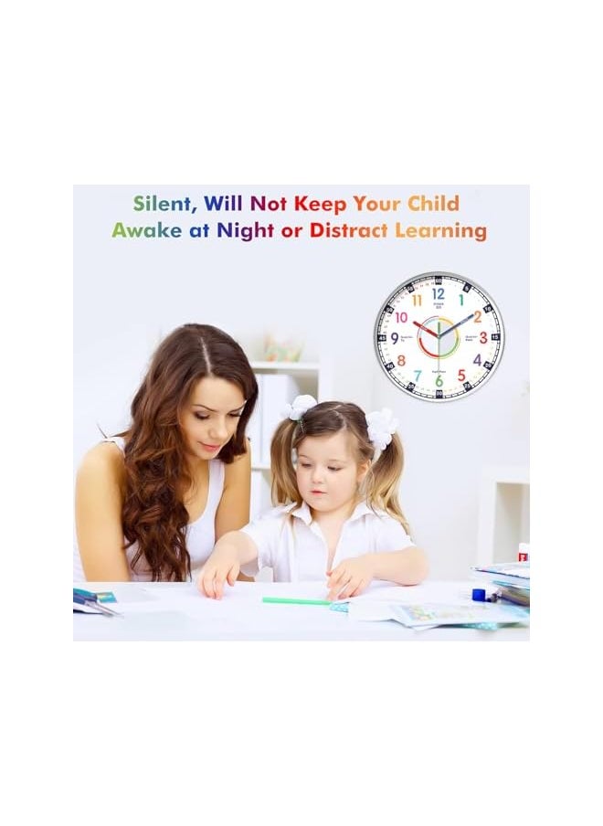 Silent Wall Clocks for Kids,10