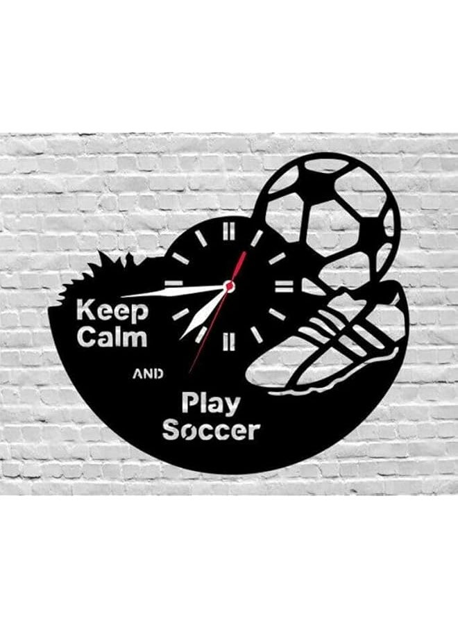 Play Soccer Modern Decorative Acrylic Wall Clock (40X40)