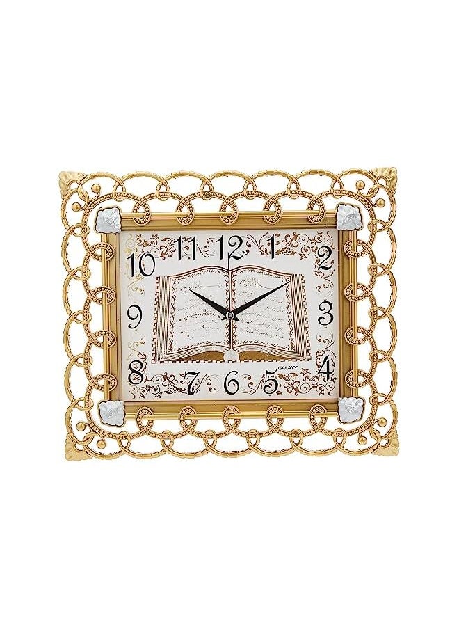 Verse Wall Clock Rectangular 32x38cm