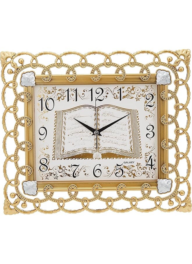 Verse Wall Clock Rectangular 32x38cm