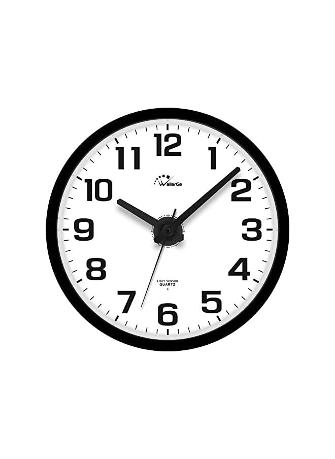 Night Light Wall Clock for Bedroom - Silent Luminous Big Wall Clock Glow in The Dark, Battery Operated for Living Room/Kitchen, Easy to Read Large Digital Display, 12 Inch