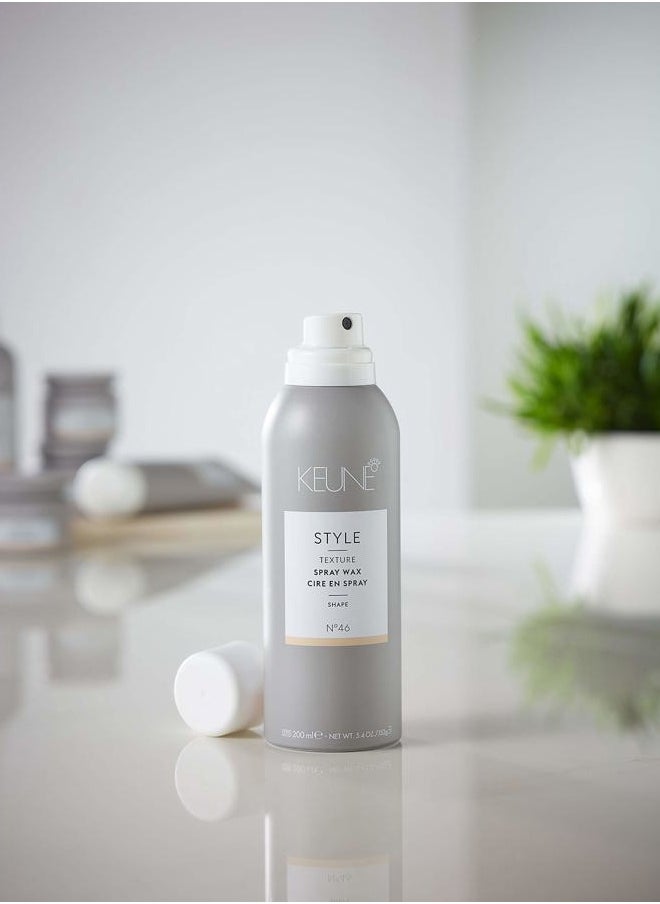 Keune Style Spray Wax for Hair Texture and Hold, Buildable Texture & Natural Shine, 6.1 Fl Oz