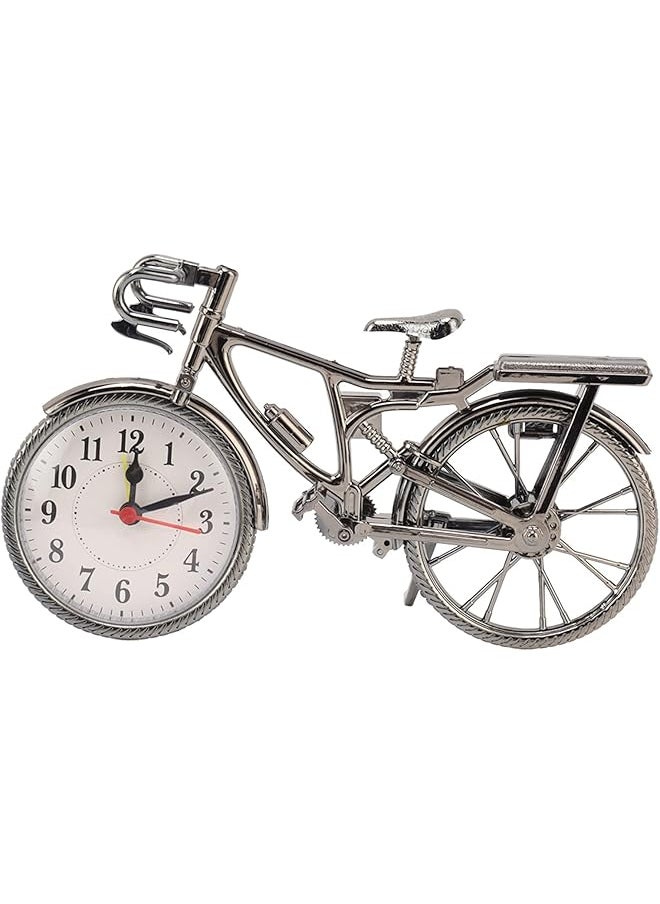 Vintage Clock, Classic Bike Table Clock Exquisite and Compact Retro Old Fashioned Home Decoration Desktop Adornment Battery Operated Alarm Clock for Home, Dormitory, Office