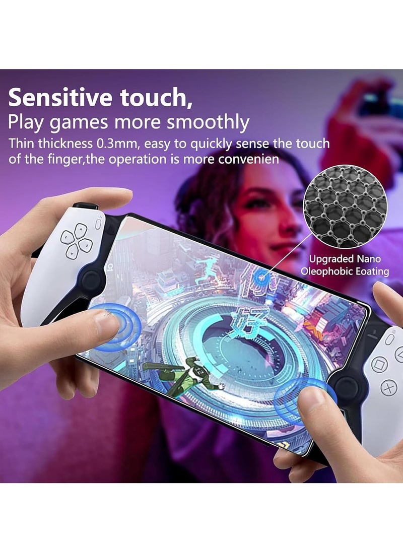 Tempered Glass Screen Protector For PlayStation Portal Remote Player, 3Pack 9H Anti-Scratch Screen Protective Film with HD Clarity, ps portal screen protector