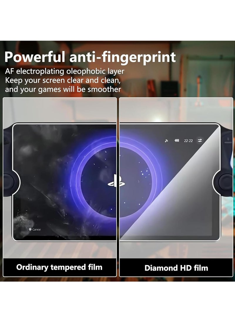 Tempered Glass Screen Protector For PlayStation Portal Remote Player, 3Pack 9H Anti-Scratch Screen Protective Film with HD Clarity, ps portal screen protector