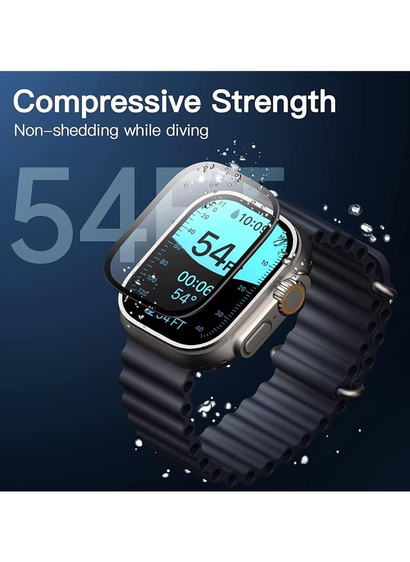 Apple Watch Ultra 2 2023 Ultra 2022 49mm Screen Protector Anti-fingerprint Anti-Fog Ceramic Screen Film Not a Tempered Glass 49mm Ceramic Clear