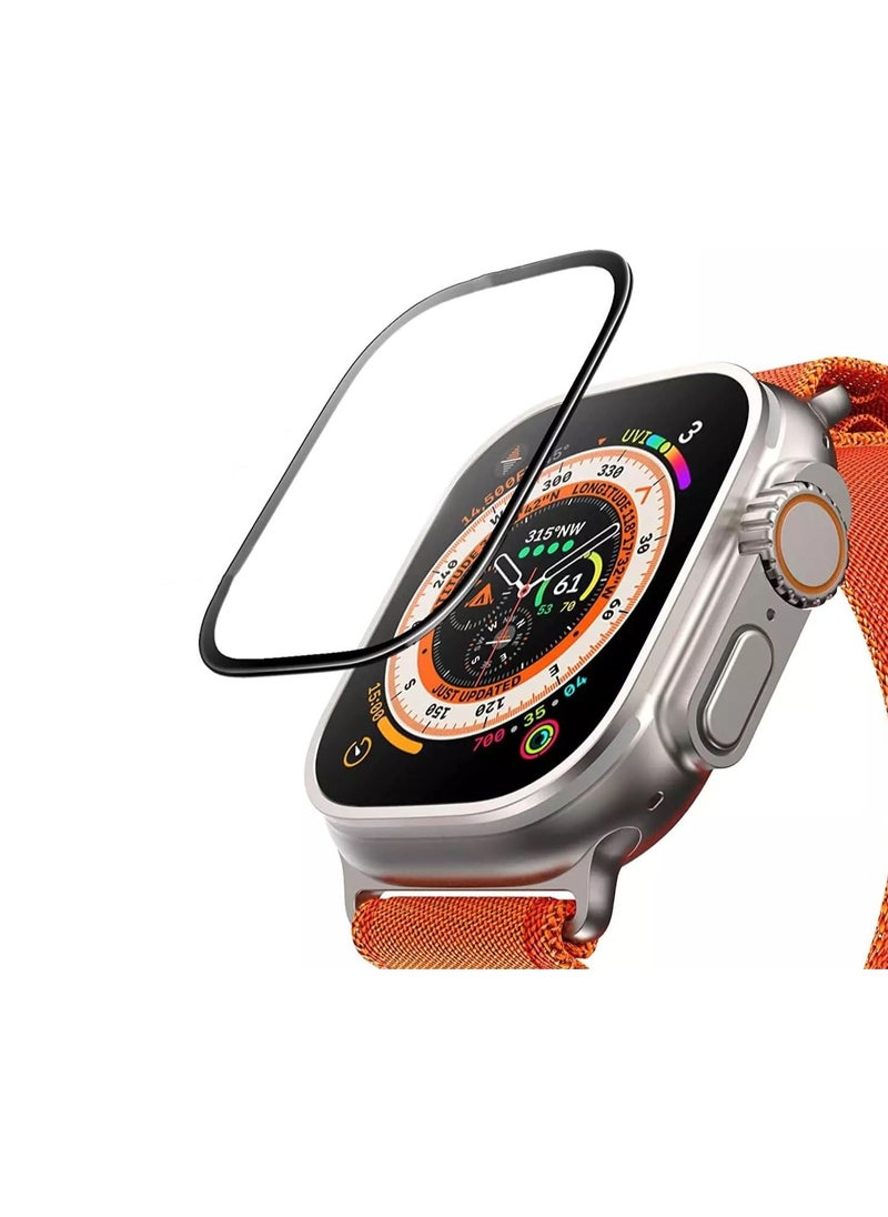 Apple Watch Ultra 2 2023 Ultra 2022 49mm Screen Protector Anti-fingerprint Anti-Fog Ceramic Screen Film Not a Tempered Glass 49mm Ceramic Clear