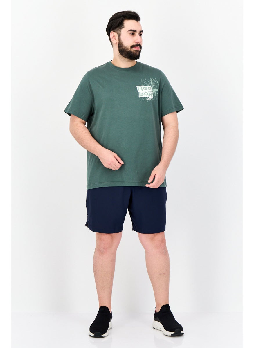 Men Sportswear Fit Short Sleeve Outdoor T-shirt, Green