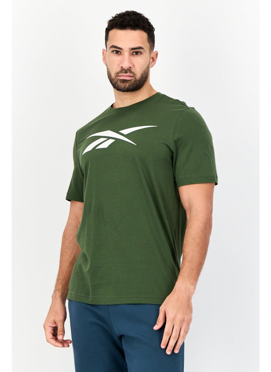 Men Sportswear Fit Short Sleeve Outdoor T-Shirt, Green