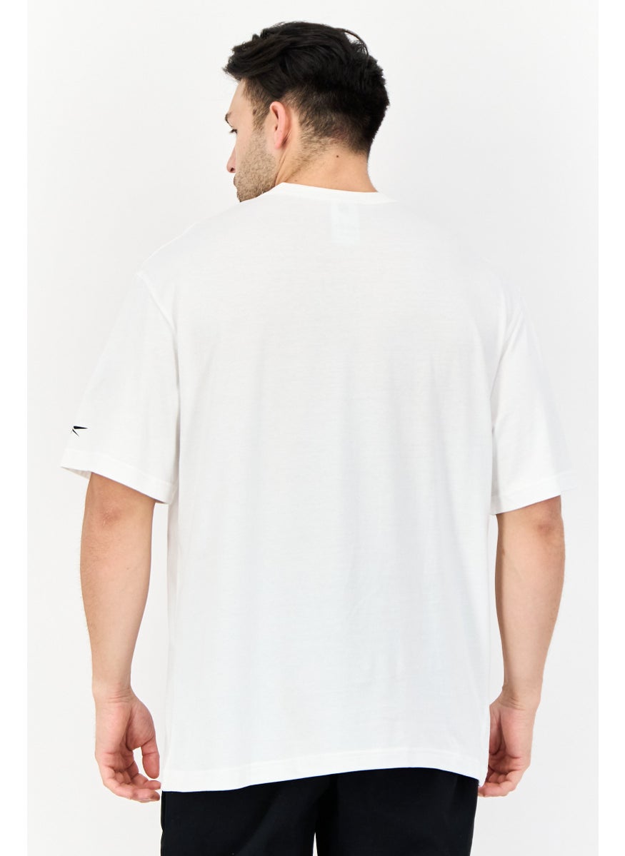 Men Sportswear Fit Short Sleeves Outdoor T-shirt, White