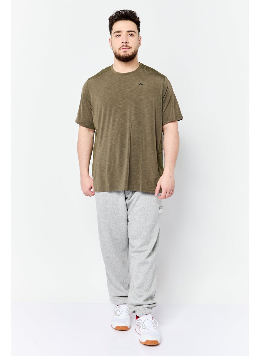 Men Sportswear Fit Short Sleeve Training T-Shirt, Olive