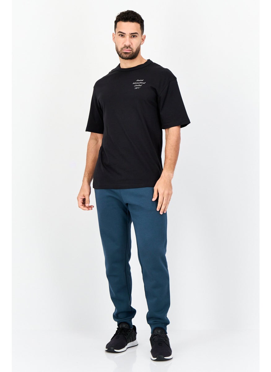 Men Sportswear Fit Short Sleeve Outdoor T-Shirt, Black