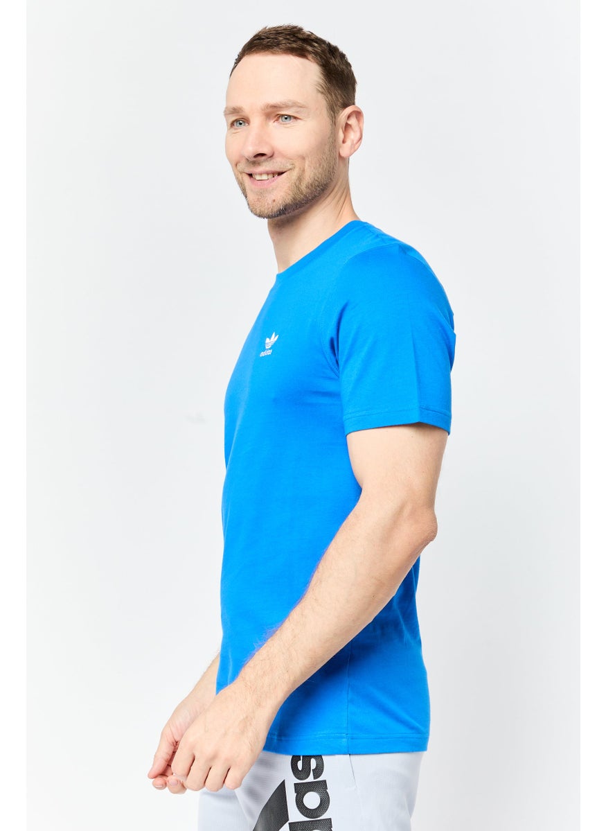 Men Sportswear Fit Short Sleeve Outdoor T-Shirt, Blue