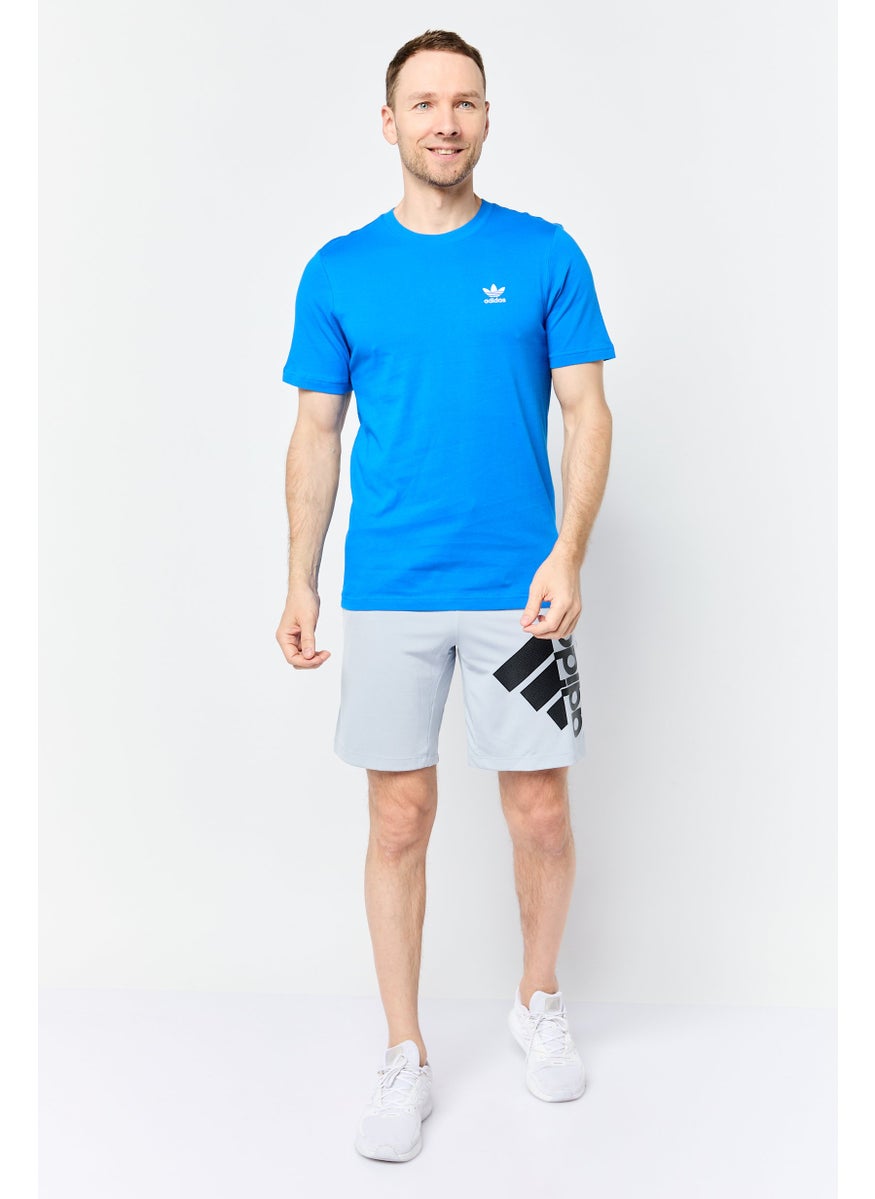 Men Sportswear Fit Short Sleeve Outdoor T-Shirt, Blue