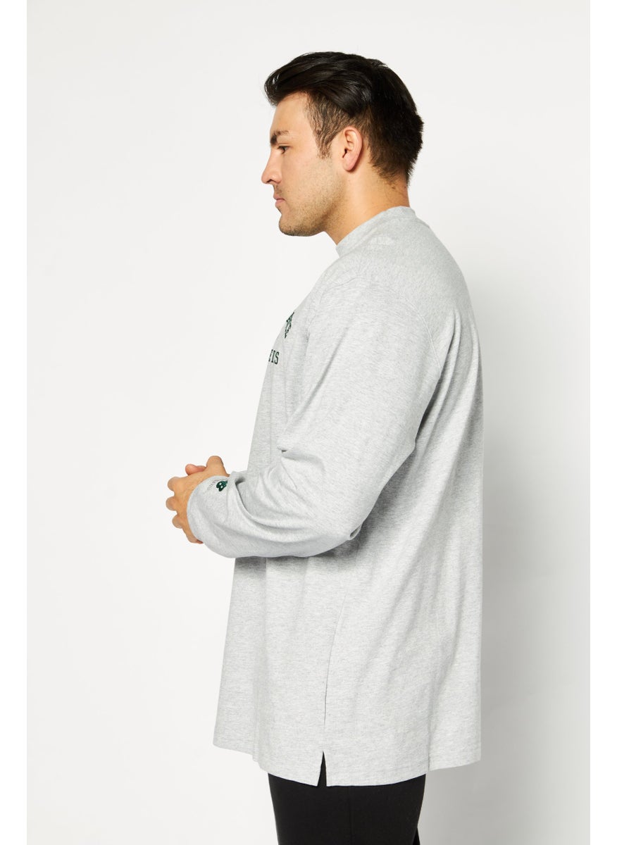 Men Sportswear Fit Training Long Sleeve T-Shirt, Grey