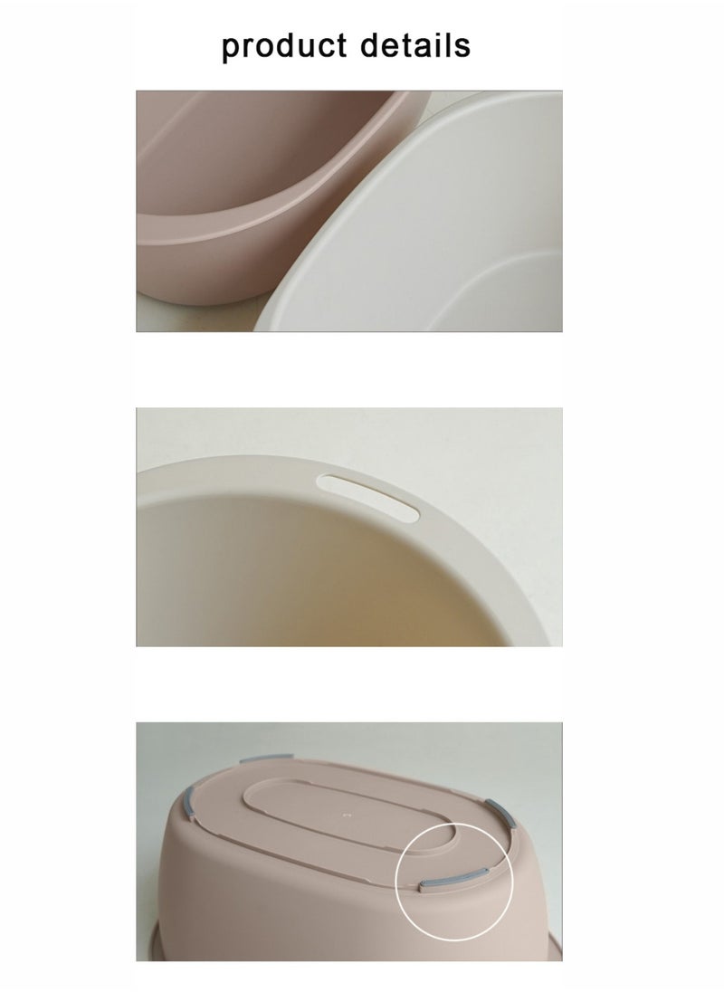 Mini Baby Bath Tub – Safe, Non-Slip, Compact Design – 4 Non-Slip Mats for Extra Security – Ideal for Newborns & Infants
