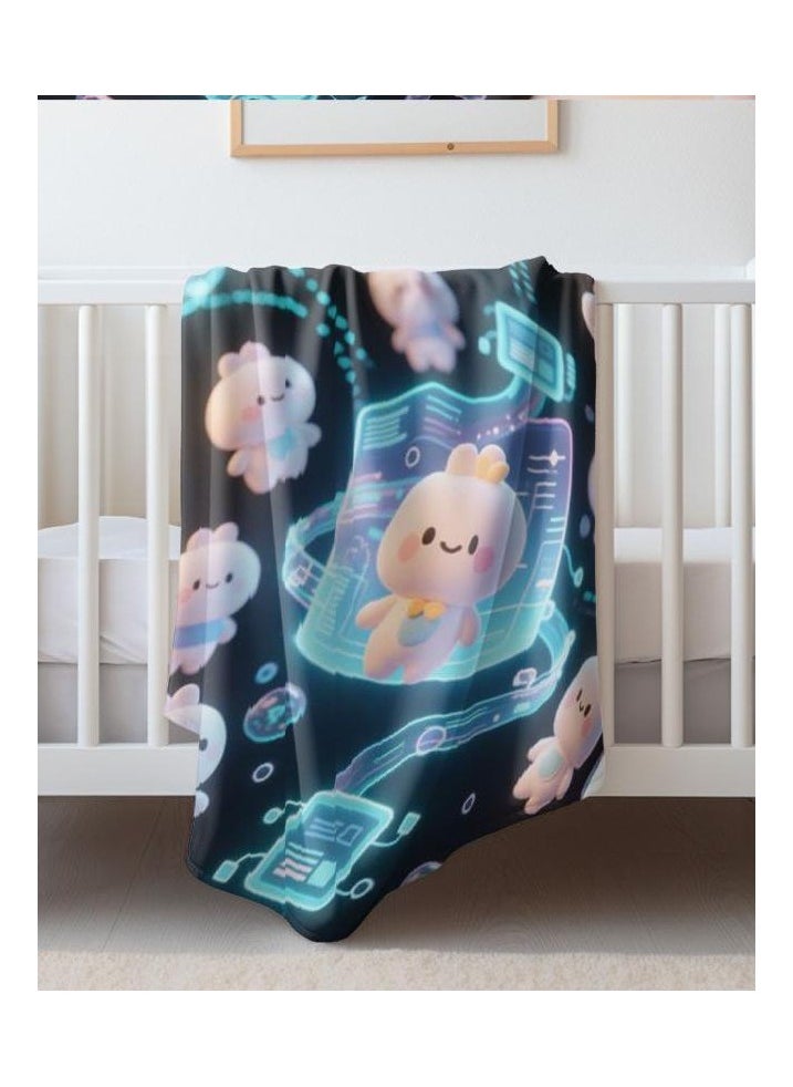 Flannel thin blanket (warm and comfortable, suitable for sleep, gaming, dust removal and sandproof) 150cm*200cm - 186