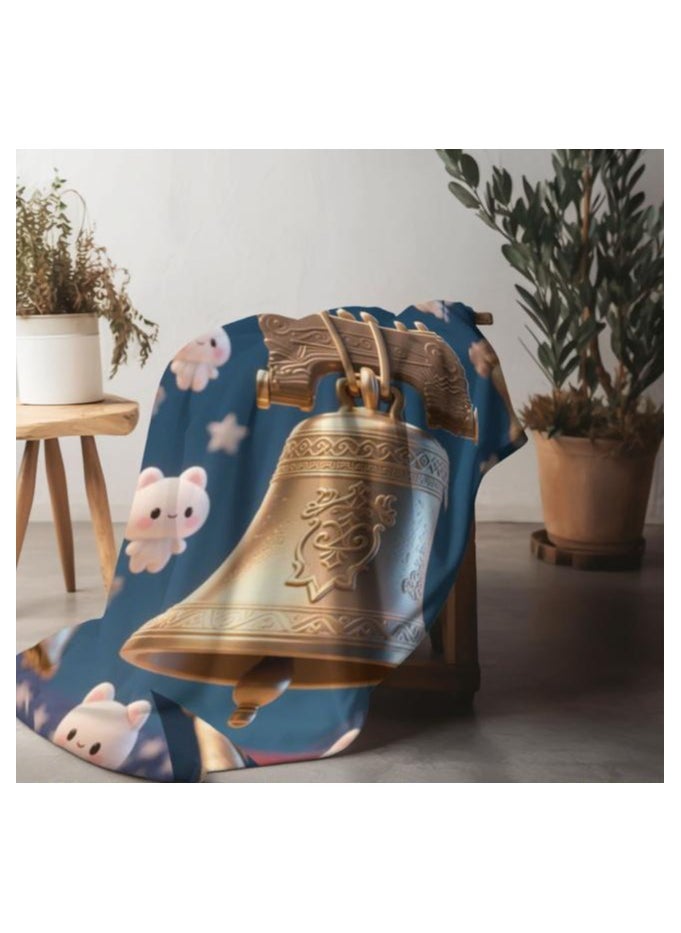 Children's or student cartoon flannel thin blanket (warm and comfortable, suitable for sleep, games) 100cm*150cm - 1035