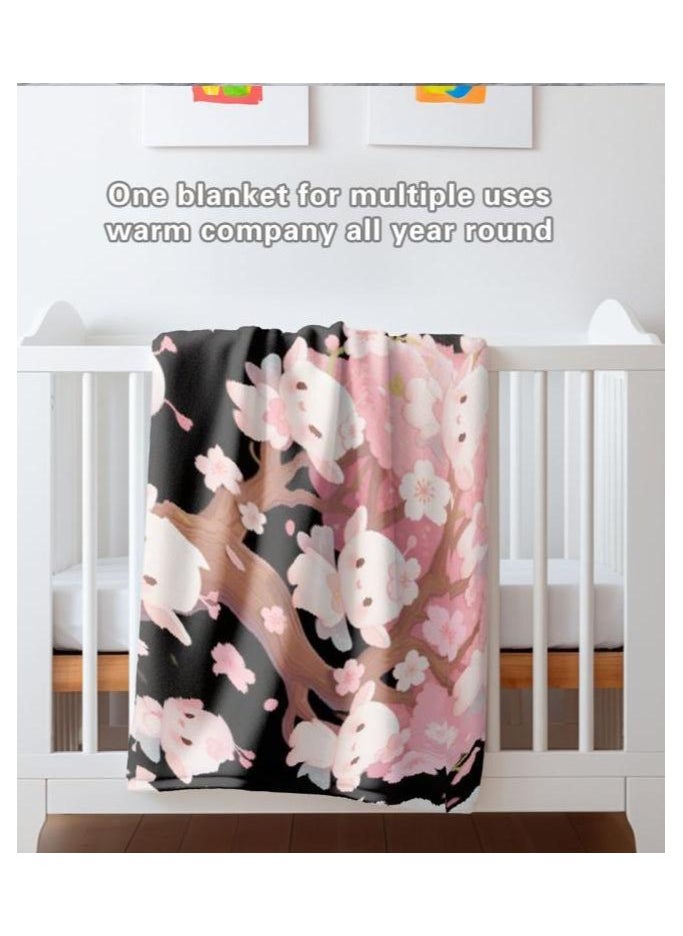 Children's or student cartoon flannel thin blanket (warm and comfortable, suitable for sleep, games) 100cm*150cm - 744
