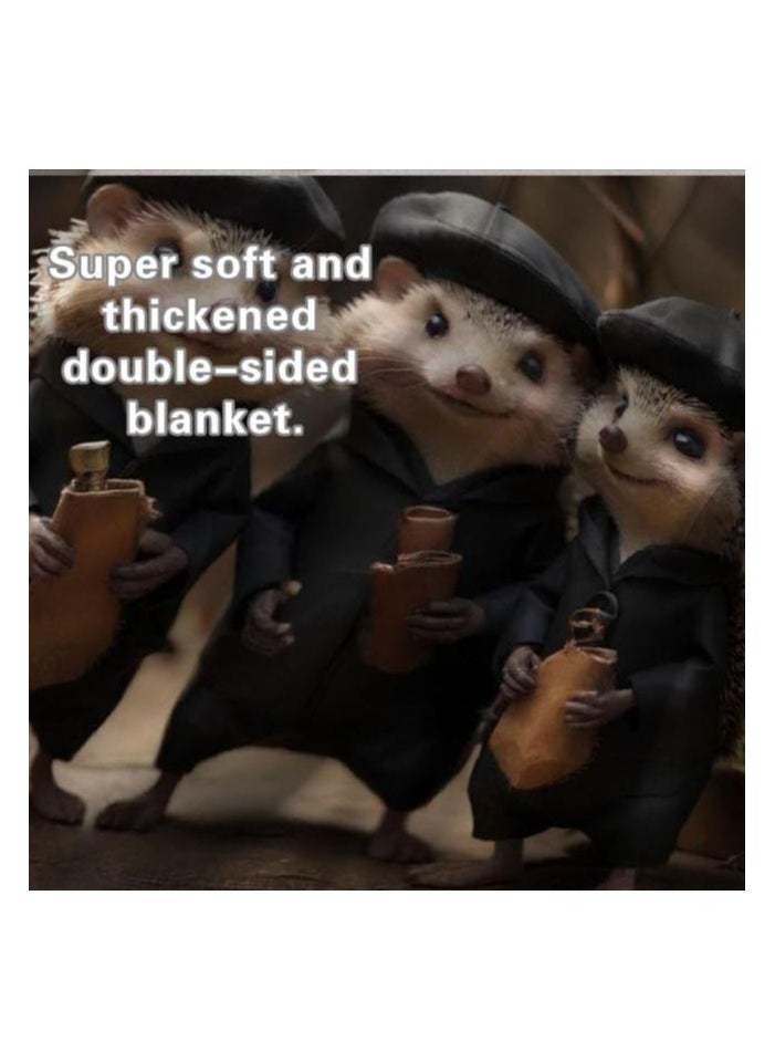 Children's or student cartoon flannel thin blanket (warm and comfortable, suitable for sleep, games) 100cm*150cm - 945