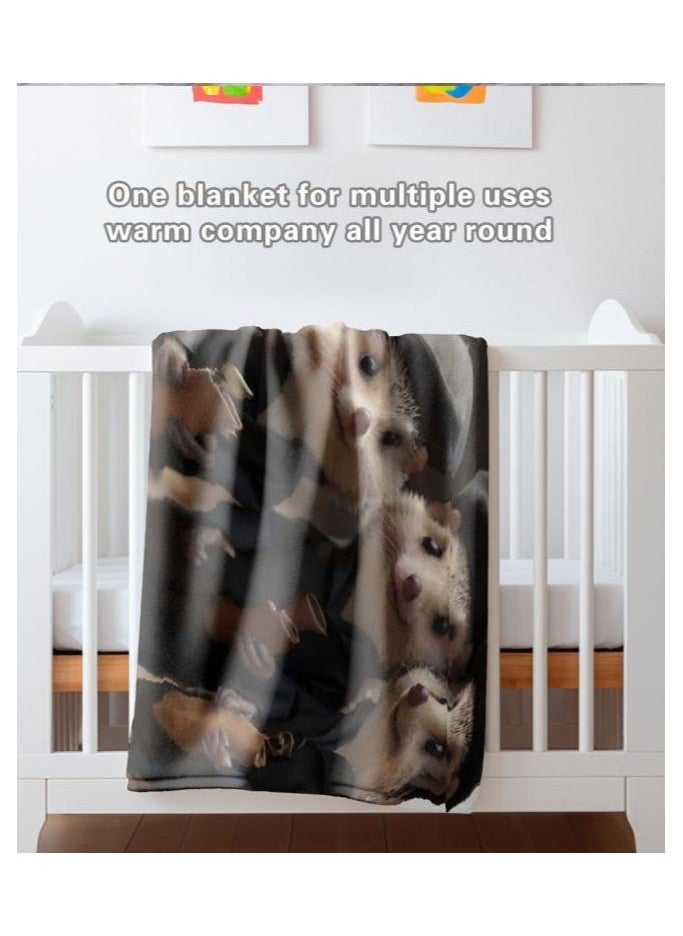 Children's or student cartoon flannel thin blanket (warm and comfortable, suitable for sleep, games) 100cm*150cm - 945