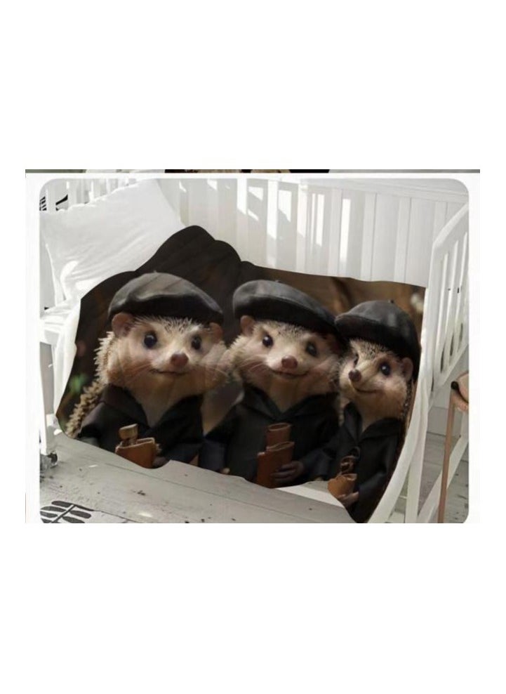 Children's or student cartoon flannel thin blanket (warm and comfortable, suitable for sleep, games) 100cm*150cm - 945