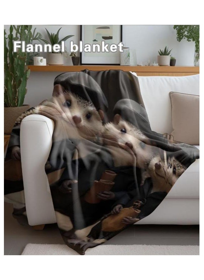 Children's or student cartoon flannel thin blanket (warm and comfortable, suitable for sleep, games) 100cm*150cm - 945