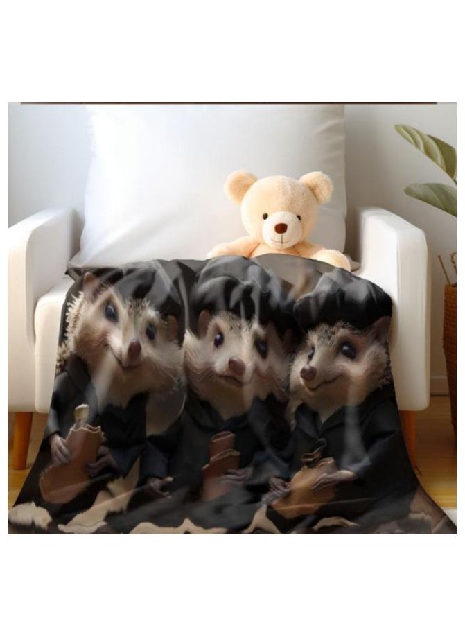 Children's or student cartoon flannel thin blanket (warm and comfortable, suitable for sleep, games) 100cm*150cm - 945