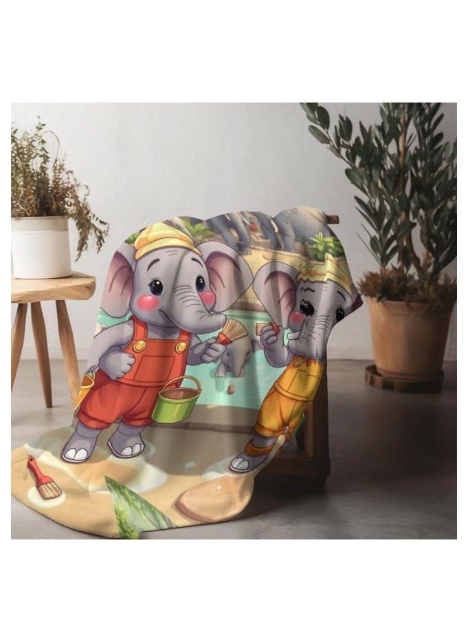 Children's or student cartoon flannel thin blanket (warm and comfortable, suitable for sleep, games) 100cm*150cm - 801