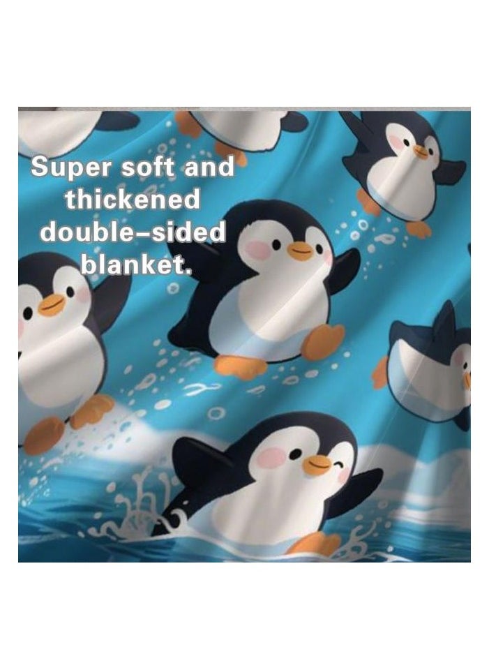 Flannel thin blanket (warm and comfortable, suitable for sleep, gaming, dust removal and sandproof) 150cm*200cm - 1186