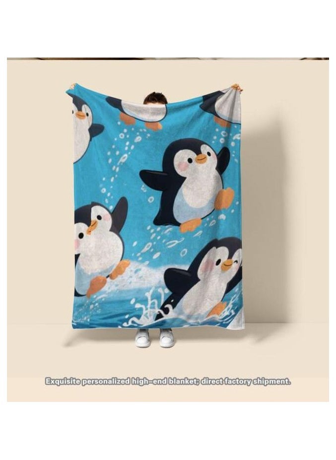 Flannel thin blanket (warm and comfortable, suitable for sleep, gaming, dust removal and sandproof) 150cm*200cm - 1186